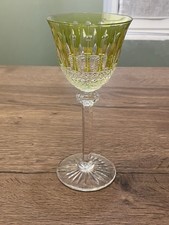 verre à veau ou vin en cristal de couleur signé Saint Louis modèle Tommy