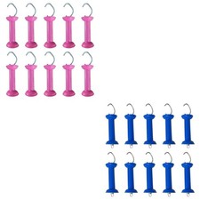 Lot de 10 poignées de portail clôture électrique pour ferme d'élevage