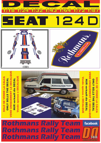 Decal seat 124 ranchera - decal,