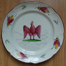RARE SUPERBE ancienne ASSIETTE XIXe FAIENCE DES ISLETTES aigle couronne abeilles