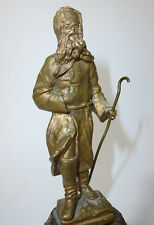 Figurine En Bronze Mineur Du