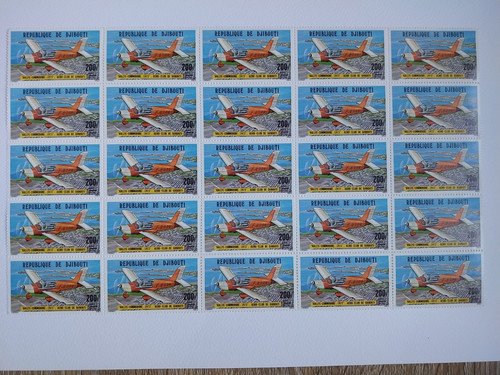 Timbres djibouti aviation lot - aviation,