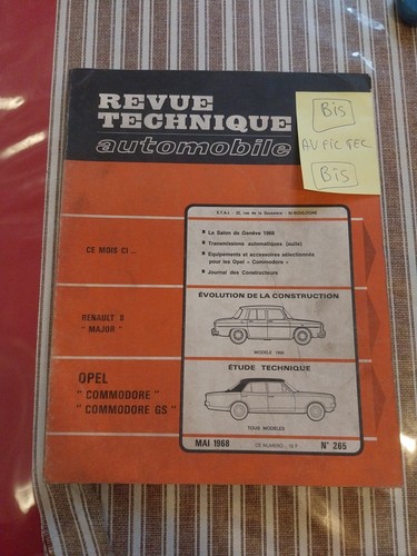 Revue technique opel commodore - opel,