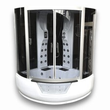 Baignoire Douche balnéo massante angle 150 x 150 cm Montecarlo