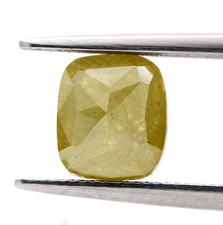 1.84cts Jaune Couleur Forme Ovale Rose Coupe Naturel Diamants pour Faire Bijoux