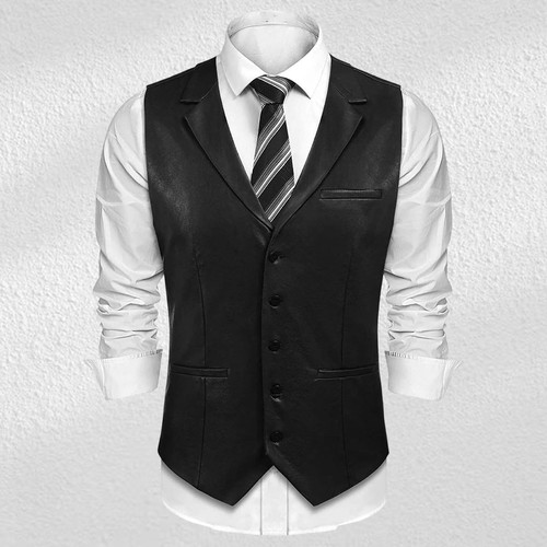 Veste cuir agneau noir - d'agneau,