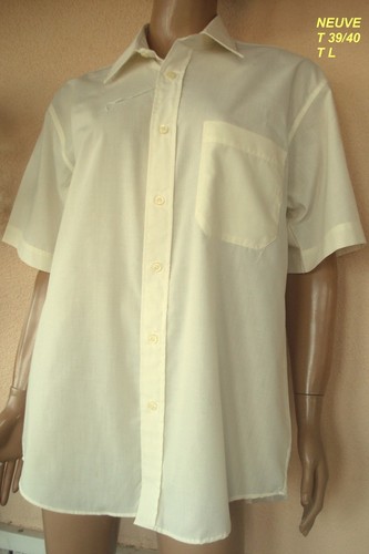 Chemise habille homme jaune - chemise,