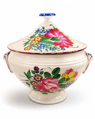 Soupière ancienne faïence - ancienne,