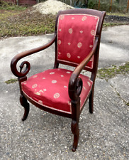 Fauteuil à col de cygne 1820 en acajou