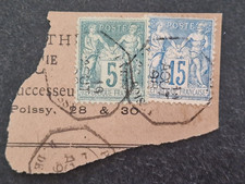 TYPE SAGE OBLITERATION LEVEE EXCEPTIONNELLE PARIS R DE POISSY / BUREAU 28