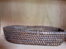 Ancienne corbeille à fruits ou pain  en osier tressé