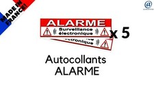 5 Autocollant "ALARME" ( Pour
