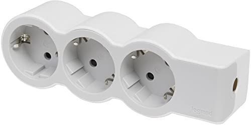 Multiprise blanc 3x2p e - blanc, +