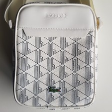 Sacoche Simili Cuir Blanc Lacoste