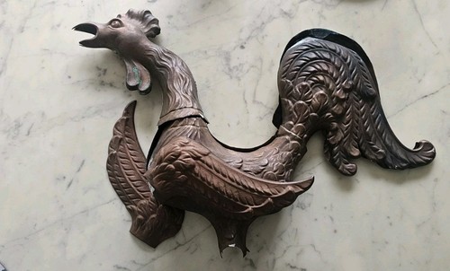 Ancienne girouette coq - girouette, de