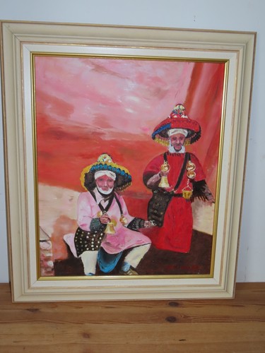 Tableau peinture les porteurs - tableau,