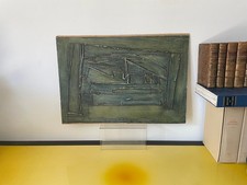 Huile carton Joan Casals composition abstraite, pintura abstracta,Reus,Tarragone