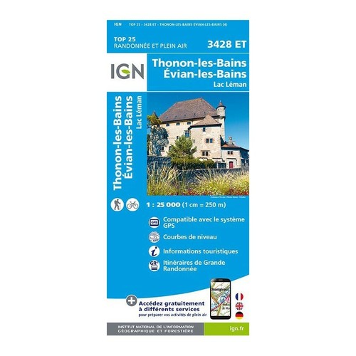 Carte randonnée ign 3428et - randonnée,