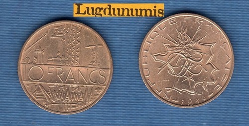Francs mathieu 1984 tranche - 10,