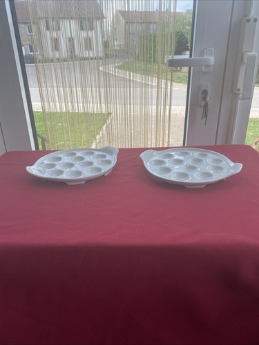 Assiettes escargots en - 2, à
