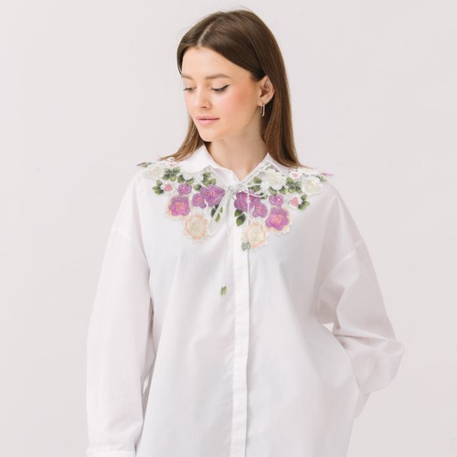 Col chemisier amovible - chemisier, faux