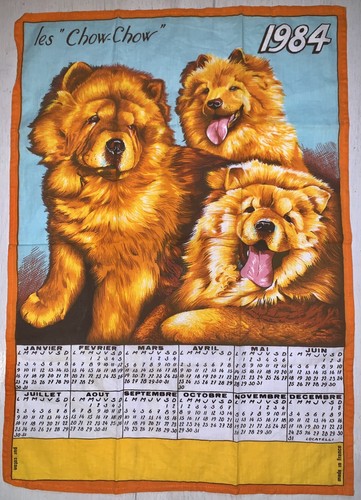 Torchon calendrier vintage - calendrier,