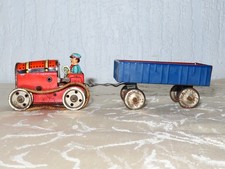 Jouet En Tôle Tracteur Avec