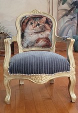 Fauteuil Enfant  revisité Style Baroque
