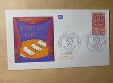 enveloppe premier jour 1968 50e anniversaire des lits blancs