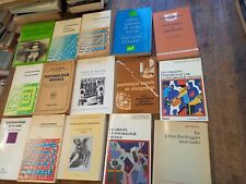 lot 15 livres de  Psychologie sociale Psycho-sociologie