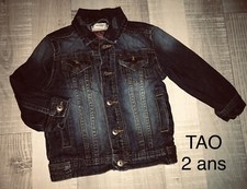 Tao 2 ANS Garçon / VESTE EN JEAN Bleue TBE