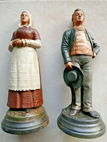 Ancienne céramique couple - céramique, de