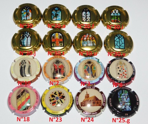 Lot de16 capsules champagne - lot, de