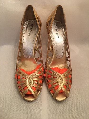 Bcbg girls gold party - party, shoes