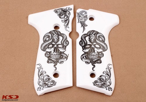 Poignées acryliques blanches