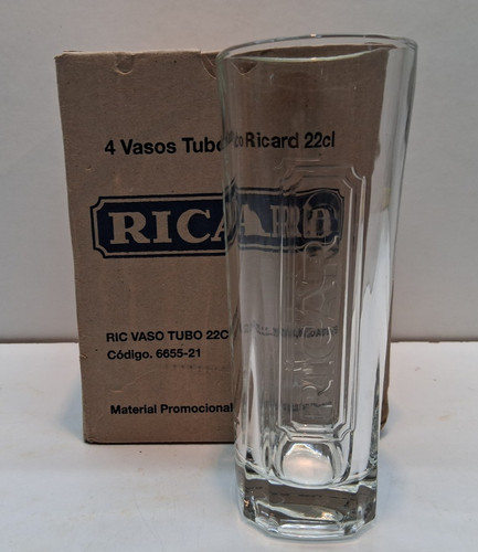 Ricard pastis verres tube - ricard,