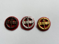 DANEMARK INSIGNES BREVETS DE NAGEUR DE COMBAT GRADE BRONZE ARGENT ET OR