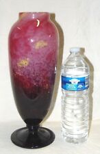 *TRES GRAND VASE PATE DE VERRE SCHNEIDER ART DECO HAUTEUR 41 CM SUPERBES TONS