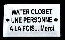 Ancienne plaque émaillée