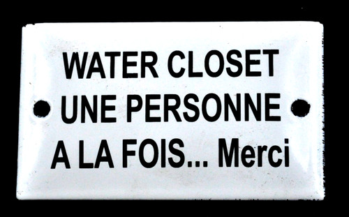 Ancienne plaque émaillée