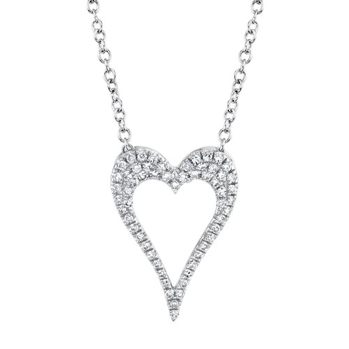 14k blanc diamant ouvert - blanc,