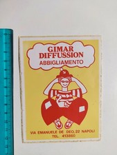 Adhésif Gimar Diffusion Napoli Sticker Autocollant Aufkleber Années 80 Original