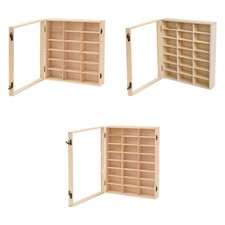 Vitrine murale multifonctionnelle pour voitures miniatures en bois