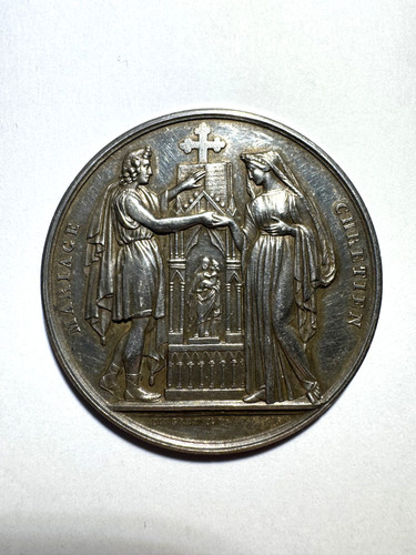 Grosse médaille mariage - médaille, en