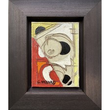 VENARD Claude - Huile sur toile "Composition" 22x16cm