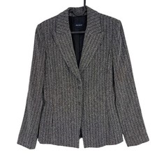 Penny Black Rayé Gris Foncé