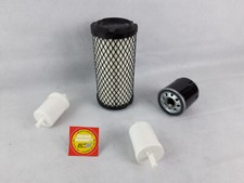 Filtre Set (Petit) Compatible Avec KUBOTA BX 24 Huile Air Carburant