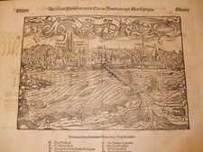 Antique Maps 1579 Frankfurt