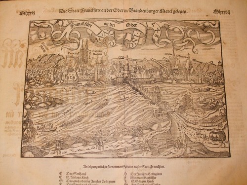 Antique maps 1579 frankfurt - antique,