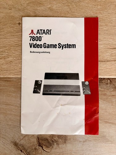 Atari 7800 console - manual, /